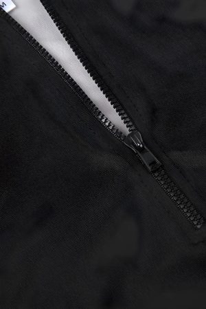 Acubi Open Back Zip-Up Top