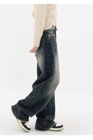 Acubi Wide Leg Dark Jeans
