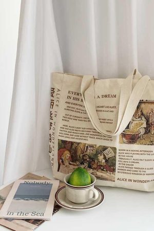 Alice in Wonderland Cloth Bag