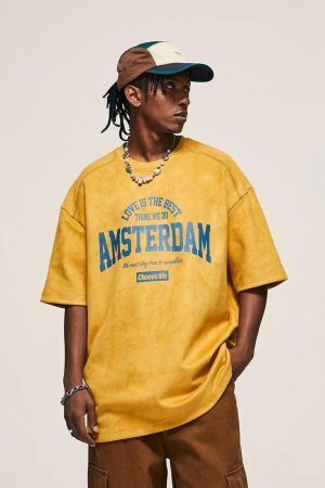 Amsterdam Suede Tee