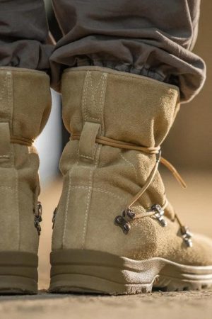 Army Style Lace Up Hiking Boots