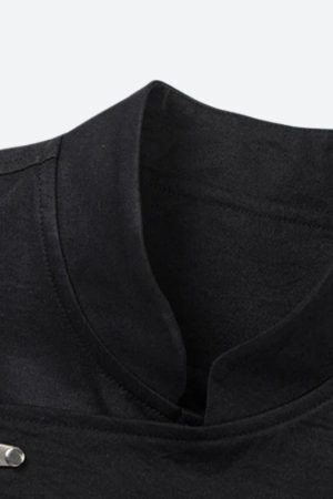 Asymmetric Frog Button Jacket