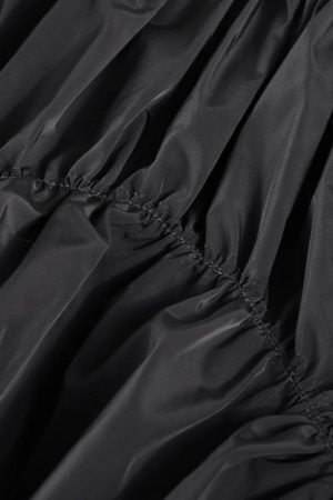 Asymmetric Ruched Mini Skirt