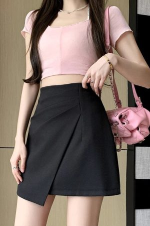Asymmetrical Mini Skirt