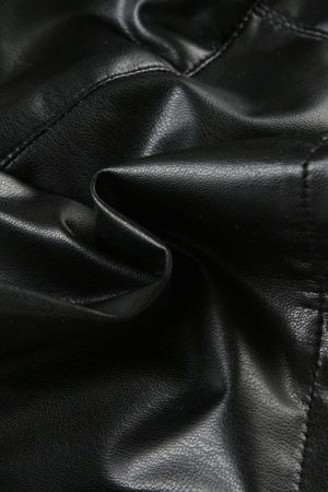 Baddie Faux Leather Crop Top