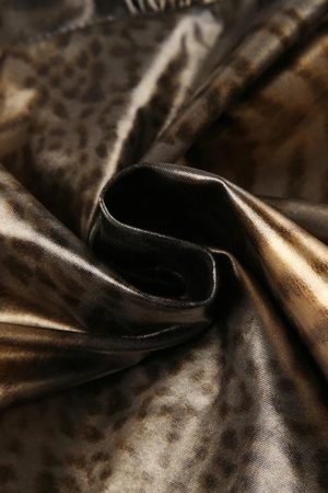 Baddie Leopard Backless Top