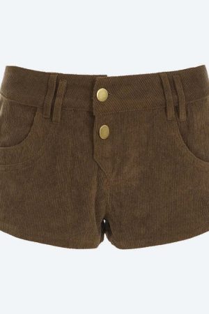 Baddie Leopard Corduroy Shorts