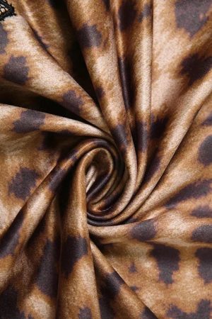 Baddie Leopard Lace Mini Dress