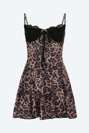 Baddie Leopard Mini Dress