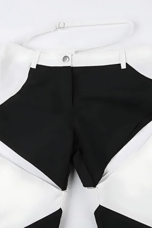 Baddie Patchwork Cut-Out Festival Pants