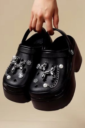 Balloon Dog Platform Clog Sandals