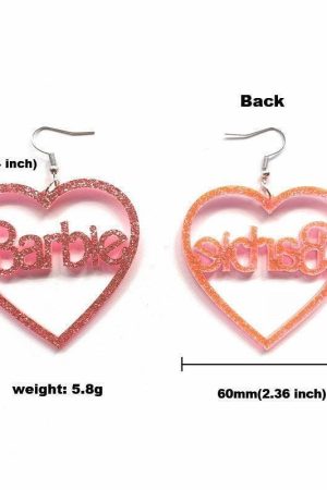 Barbie Glitter Earrings
