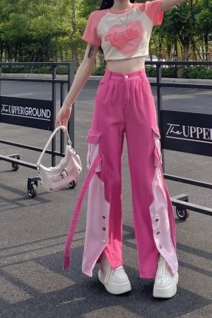 Barbie Patchwork Cargo Pants