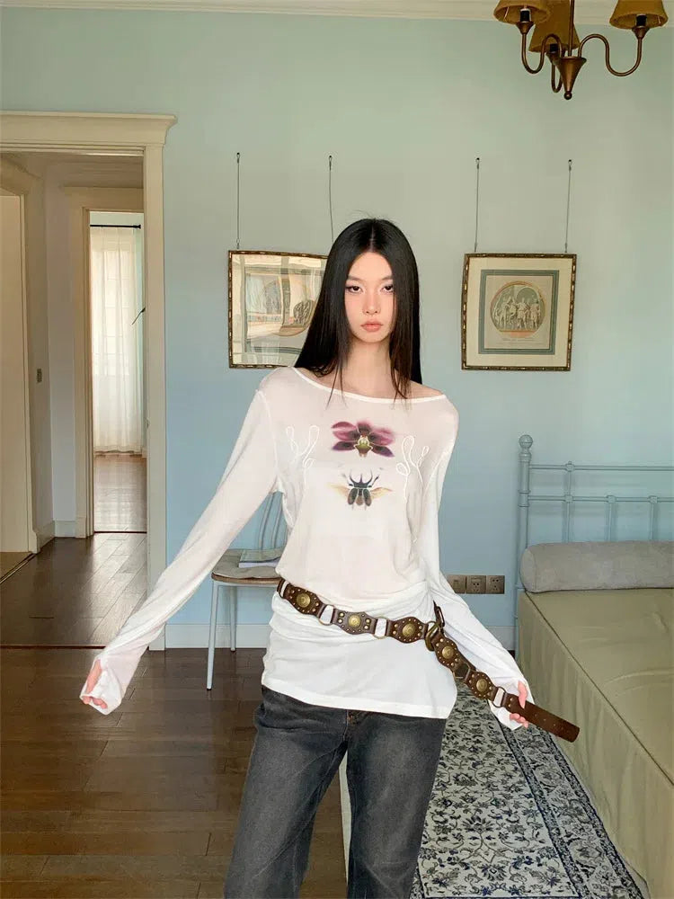 Beetle & Orchid Top Beetle & Orchid Top