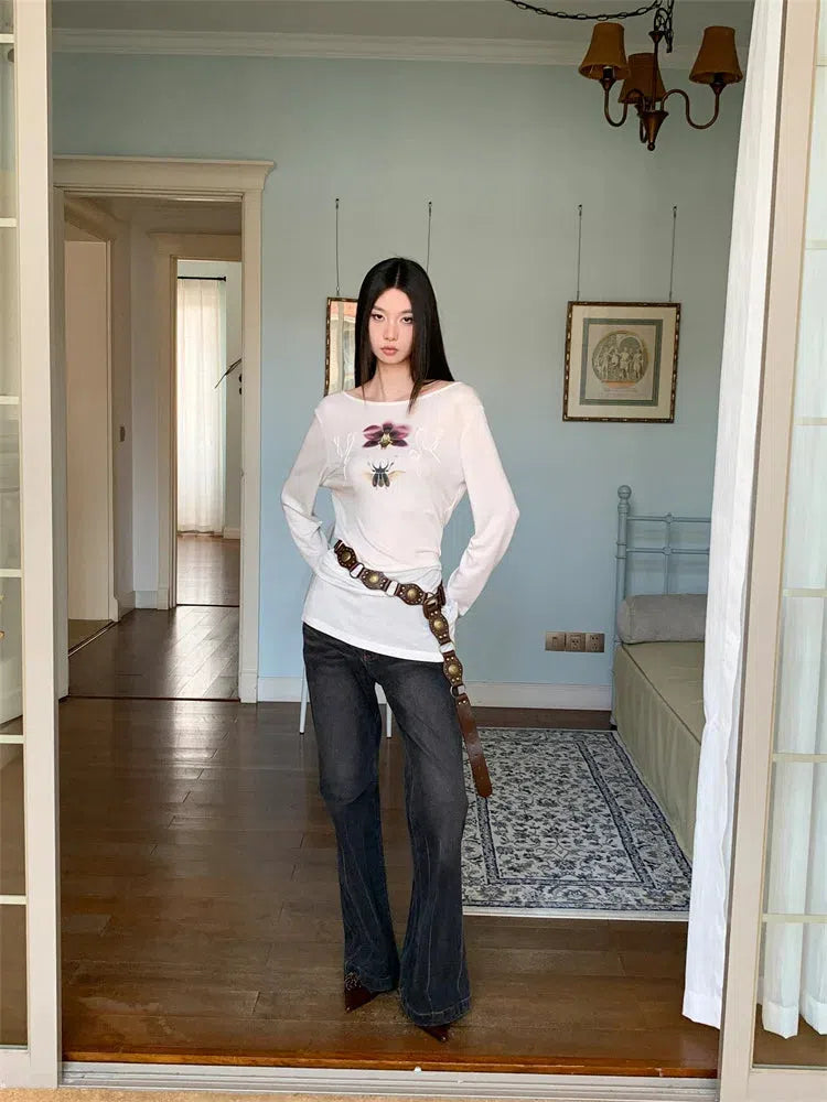 Beetle & Orchid Top Beetle & Orchid Top