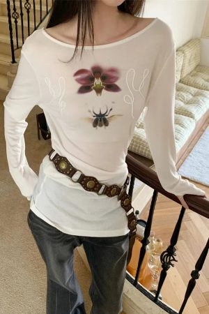 Beetle & Orchid Top