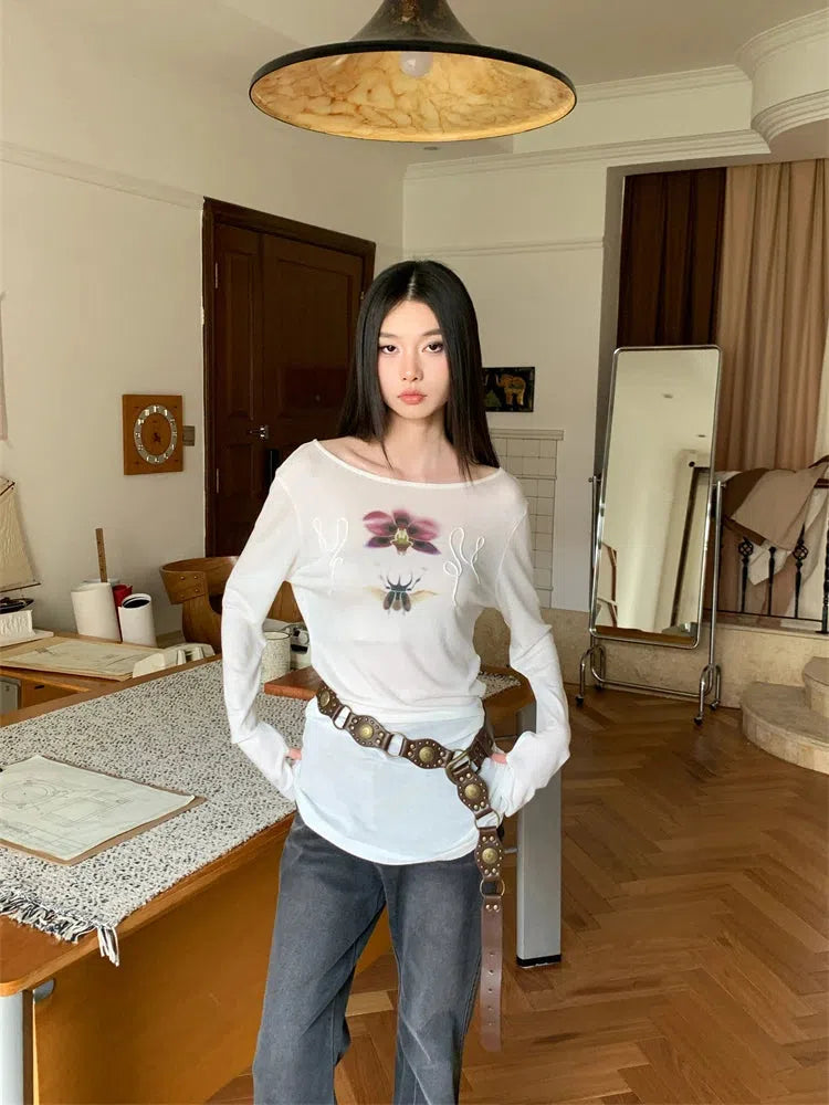 Beetle & Orchid Top Beetle & Orchid Top