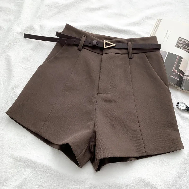Belted High Waisted Shorts Belted High Waisted Shorts