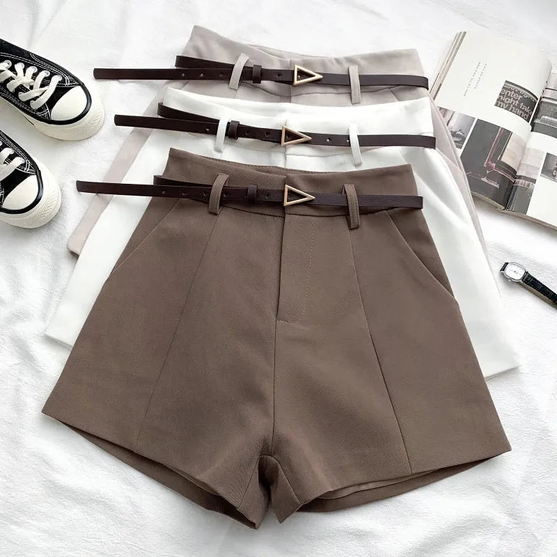 Belted High Waisted Shorts Belted High Waisted Shorts