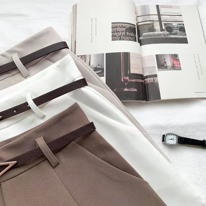 Belted High Waisted Shorts Belted High Waisted Shorts