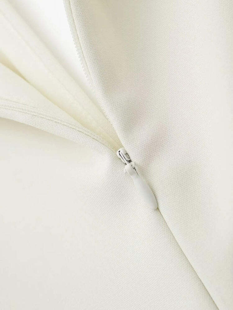 Belted Plunge Neck Mini Dress Belted Plunge Neck Mini Dress