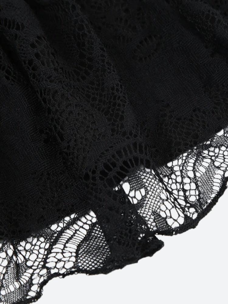 Black Coquette Mini Skirt Black Coquette Mini Skirt