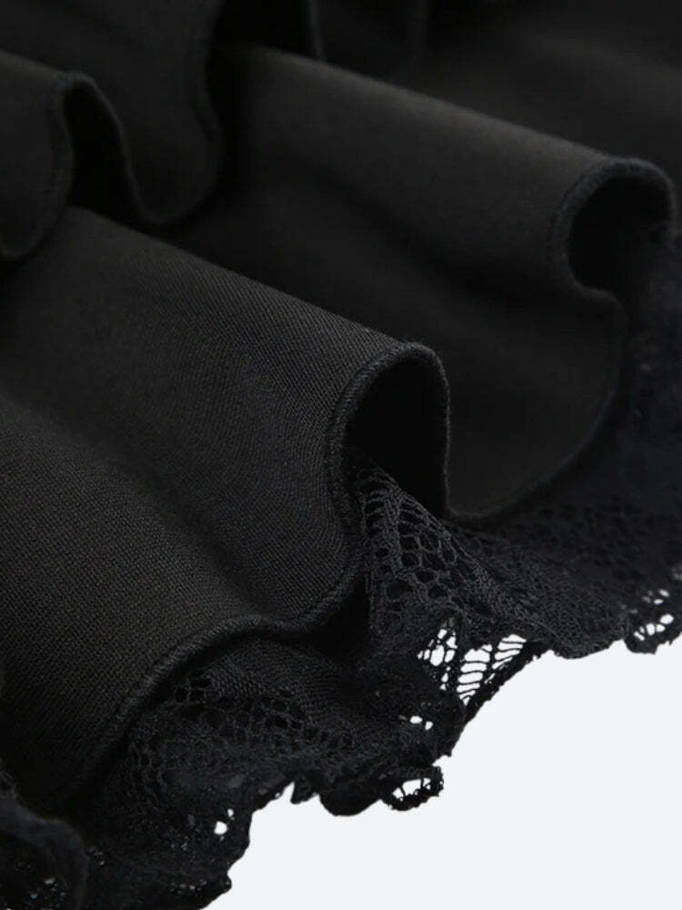 Black Coquette Mini Skirt Black Coquette Mini Skirt