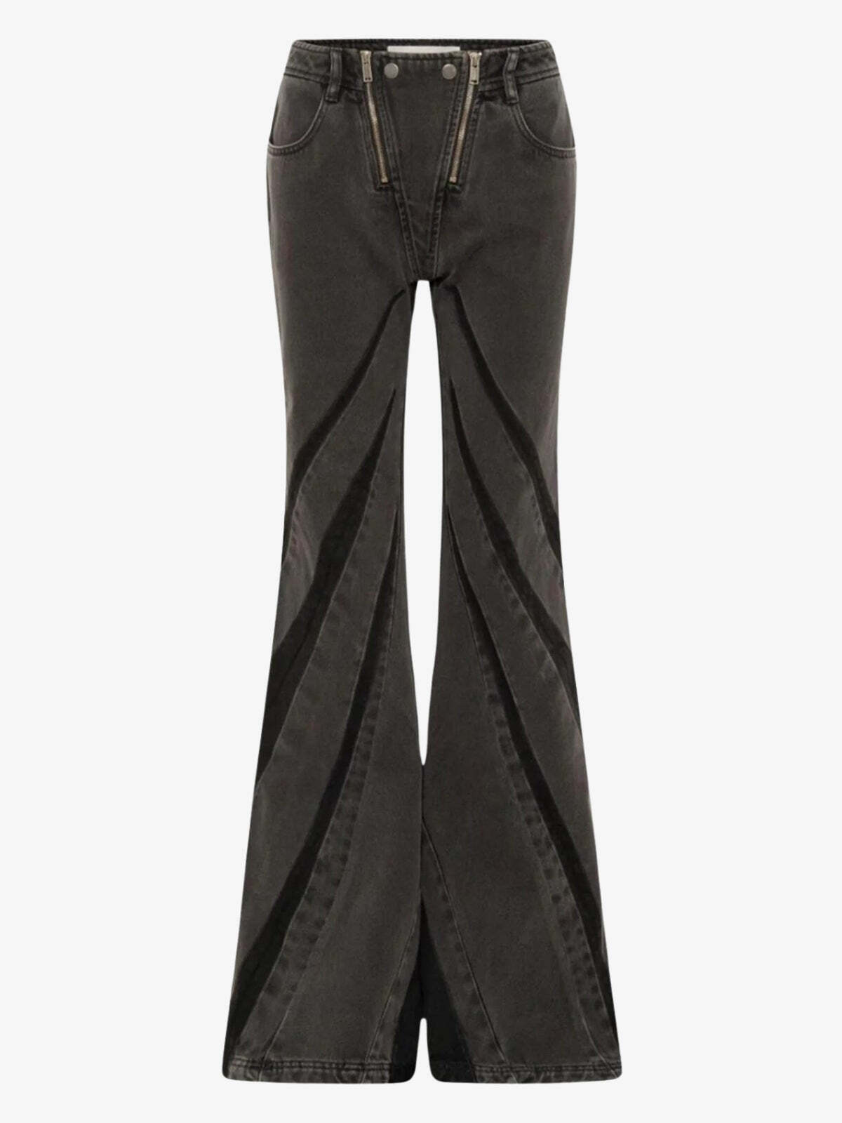 Black Denim Tube Top & Patch Jeans Two Piece Set Black Denim Tube Top & Patch Jeans Two Piece Set