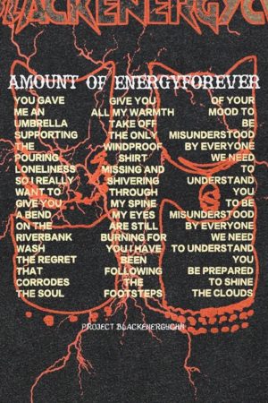 Black Energy Cat Band Tee