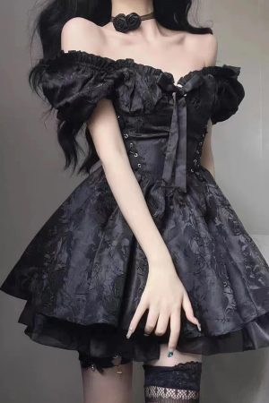 Black Princess Mini Dress