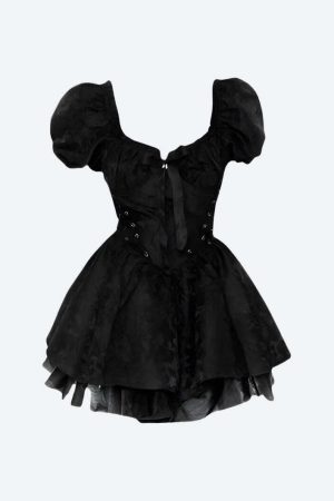 Black Princess Mini Dress
