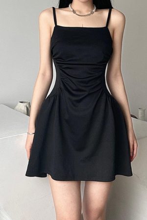 Black Sleeveless Mini Dress