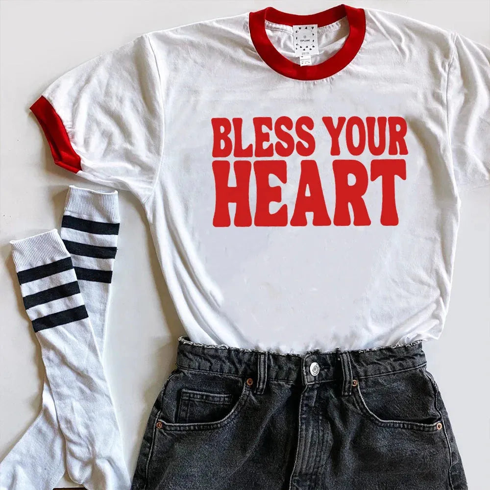 Bless Your Heart Ringer Tee Bless Your Heart Ringer Tee