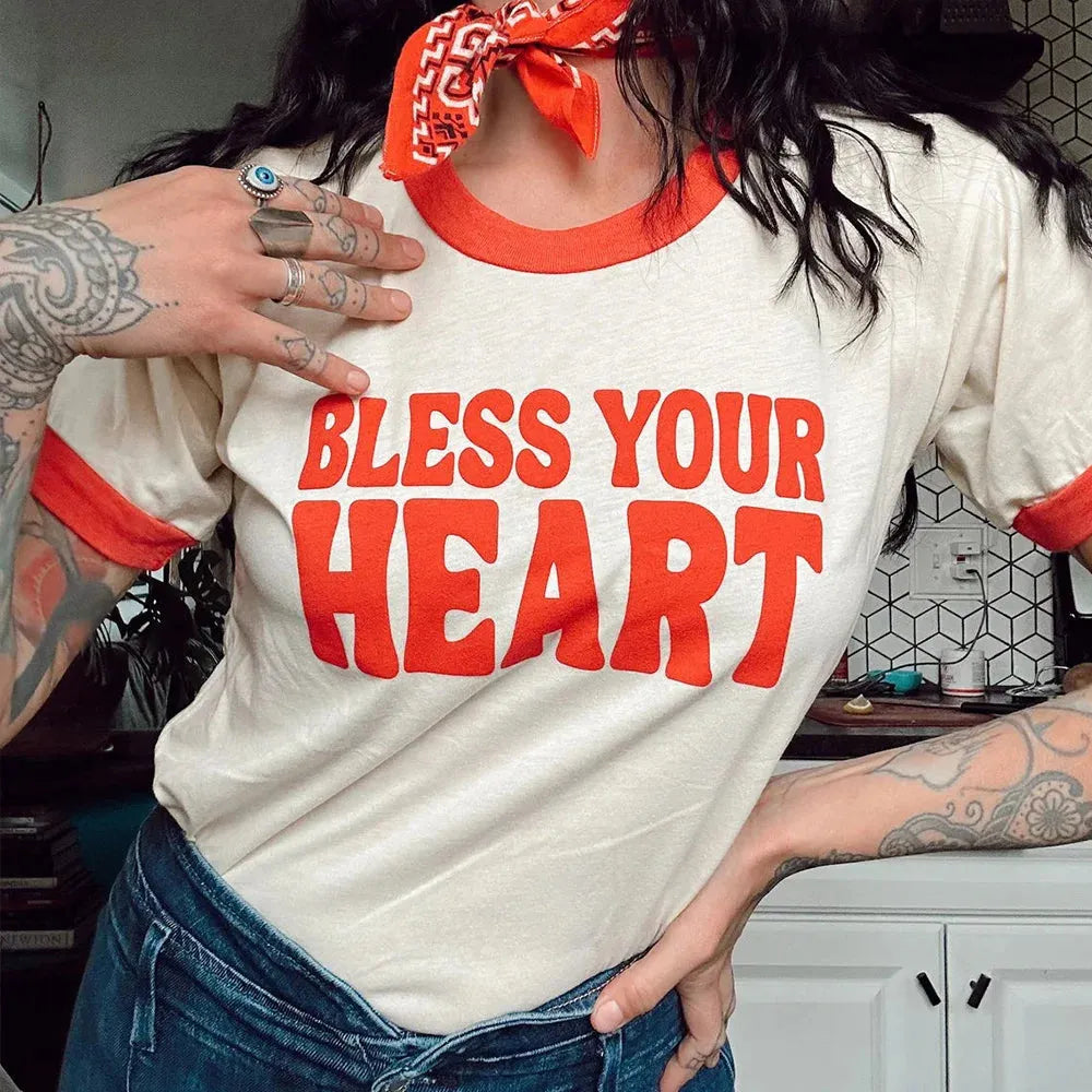 Bless Your Heart Ringer Tee Bless Your Heart Ringer Tee