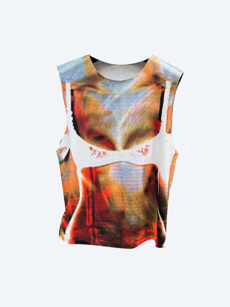 Body Printed Tank Top Body Printed Tank Top