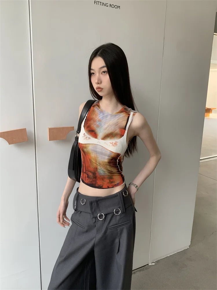 Body Printed Tank Top Body Printed Tank Top