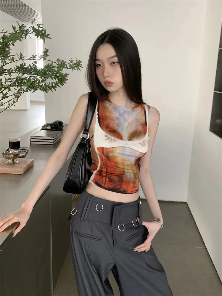 Body Printed Tank Top Body Printed Tank Top