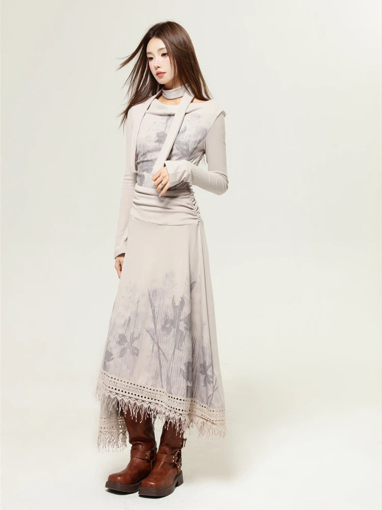 Bohemian One Shoulder Maxi Dress Bohemian One Shoulder Maxi Dress