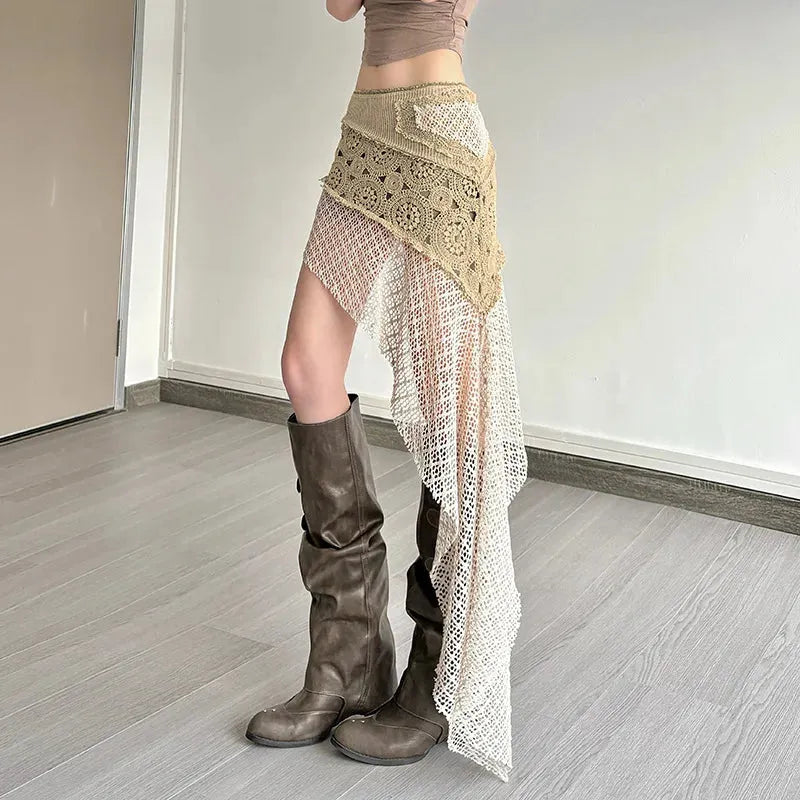 Boho Patchwork Mini Skirt Boho Patchwork Mini Skirt