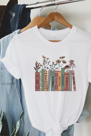 Books & Flowers Tee