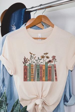 Books & Flowers Tee