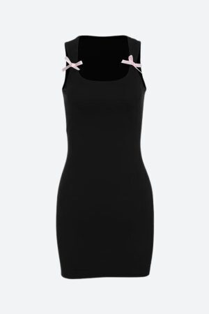 Bow Bodycon Mini Dress