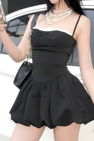 Bow Bubble Mini Dress