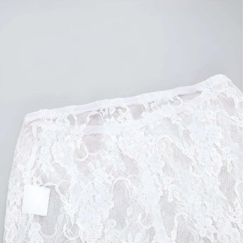 Bow Transparent Lace Flare Pants Bow Transparent Lace Flare Pants