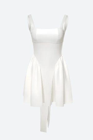 Bow Waist Backless Mini Dress