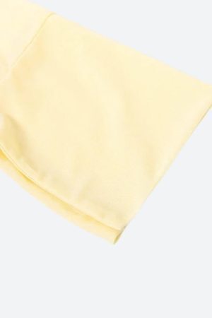 Butter Yellow Shirt & Mini Skirt Two Piece Set