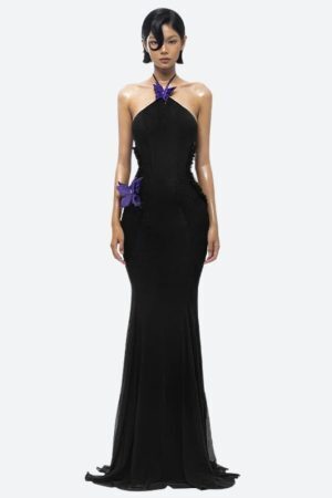 Butterfly Cut Out Maxi Dress