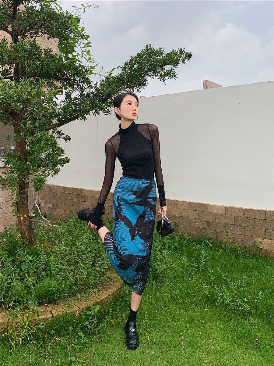 Butterfly Midi Pencil Skirt Butterfly Midi Pencil Skirt