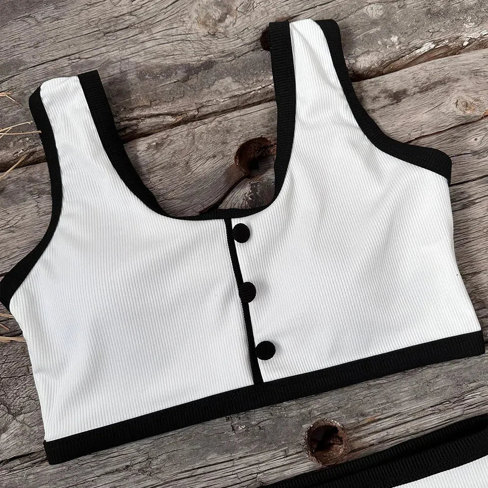 Button Up Bikini Set Button Up Bikini Set