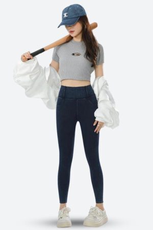 Casual High Rise Fit Denim Jeggings
